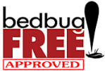Bedbug free approved badge